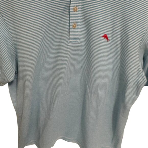 Tommy Bahama Stripped Polo Shirt Pima Cotton Size XL/TG - Picture 4 of 6